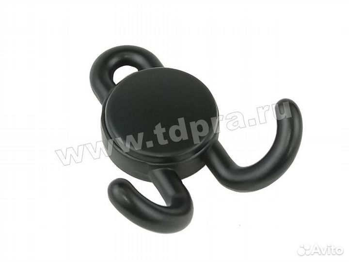 Крючок двухрожковый 321 замак черный матовый C321Z