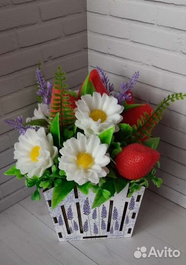 Букет из мыльных цветов