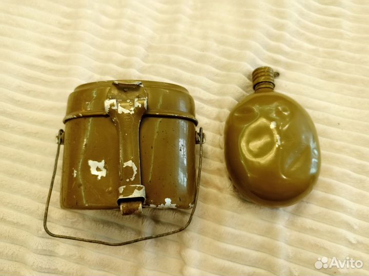 Армейские котелок и фляга (цена за комплект)