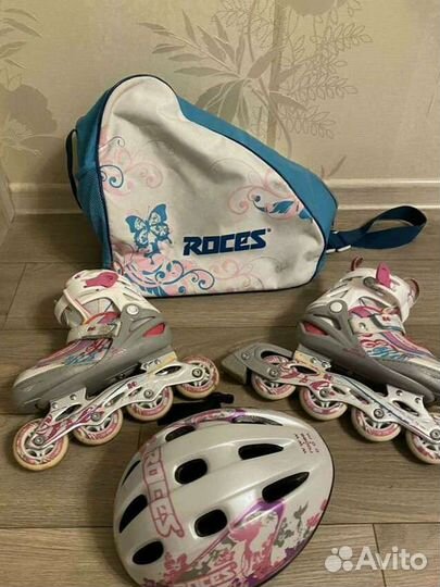 Коньки роликовые раздвижные 31-36 размер