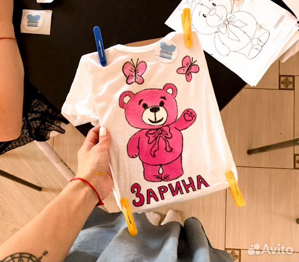 Роспись футболок - выездной Мастер-класс на дом