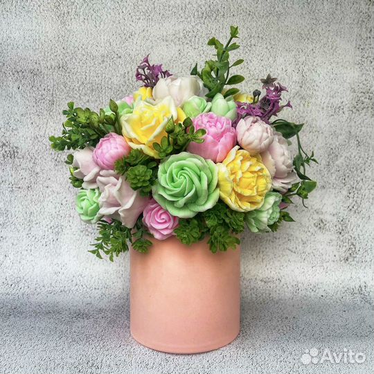 Букет цветов из мыла. Мыло ручной работы. Мыльная