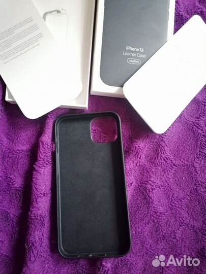 Чехол на iPhone 13 кожаный оригинал