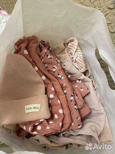 Вещи пакетом для девочки 56 62 68