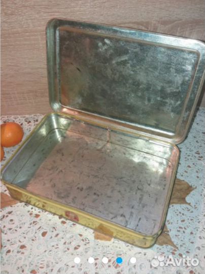 Жестяная коробочка Чехославакия 50 годы