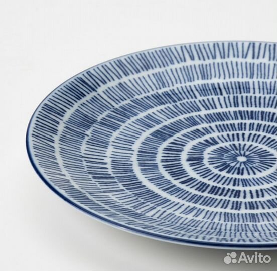 IKEA тарелки, набор из 4шт, entusiasm икеа