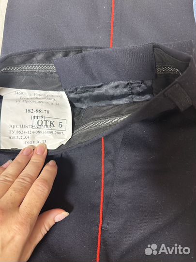 Брюки мвд полиция с красной окантовкой полушесть