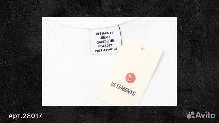 Футболка vetements минимализм 40(XXS)