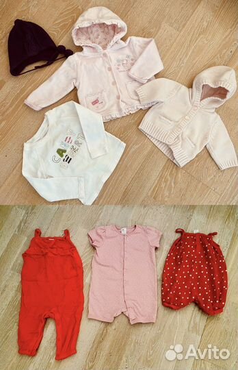 Много вещей девочке и мальчику 50,56,62,74,80