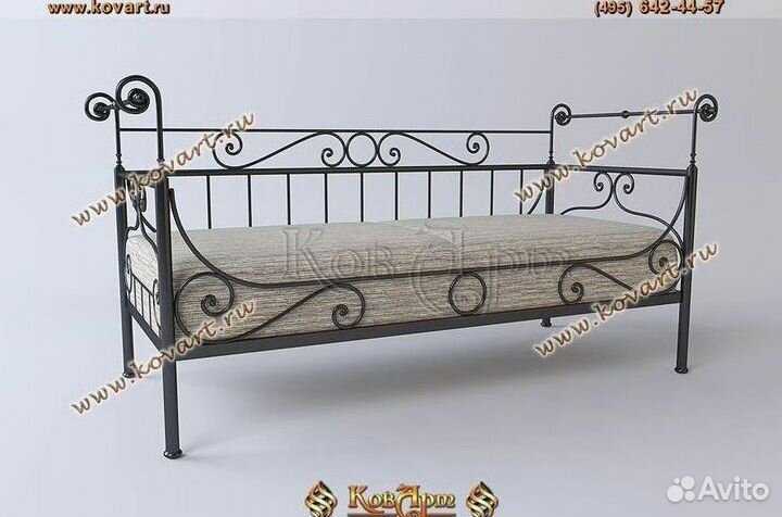 Диваны кованые. Кованая кровать диван. арт: J143