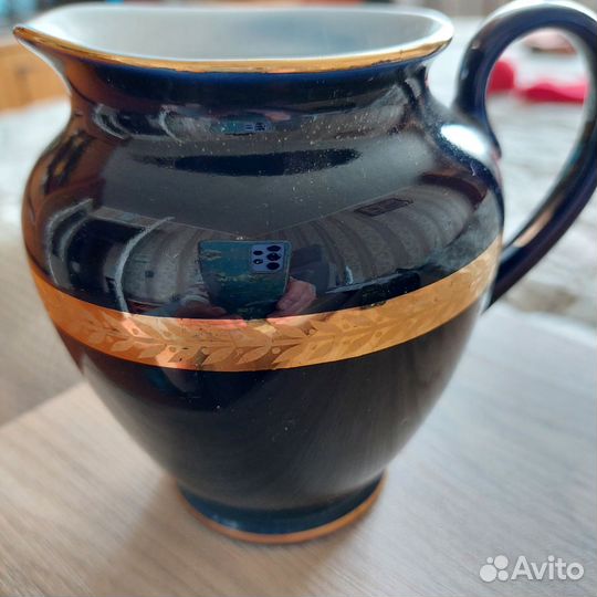 Посуда, молочник кобальт,лфз СССР