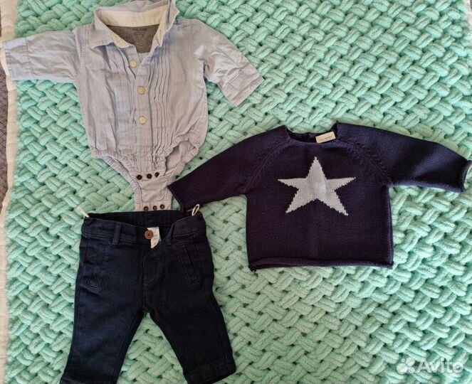 Комплект фирменной одежды с рождения до 3-4 мес