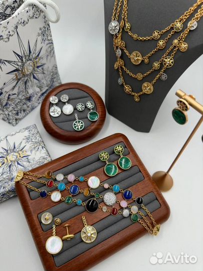 Ожерелье чокер колье браслет серьги Dior Диор