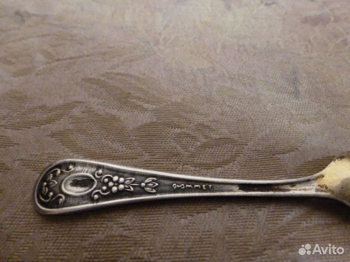 Солонка с Ложечкой Мельхиор