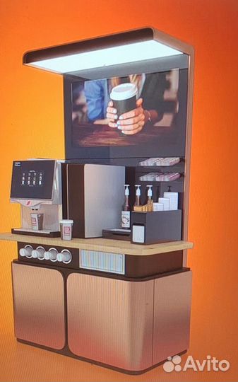 Установка кофе аппарата самообслуживания