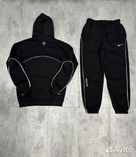 Спортивный костюм мужской nike tech fleece черный