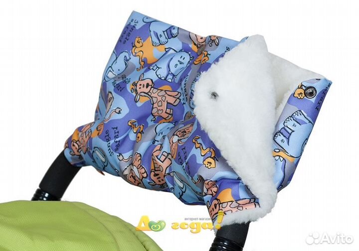 Меховые муфты Чудо-Чадо с рисунком новые