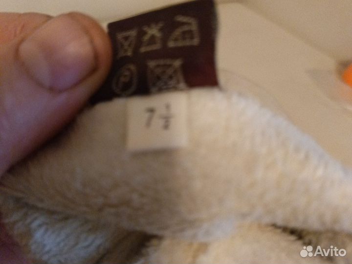 Перчатки женские кожаные новые 7.5