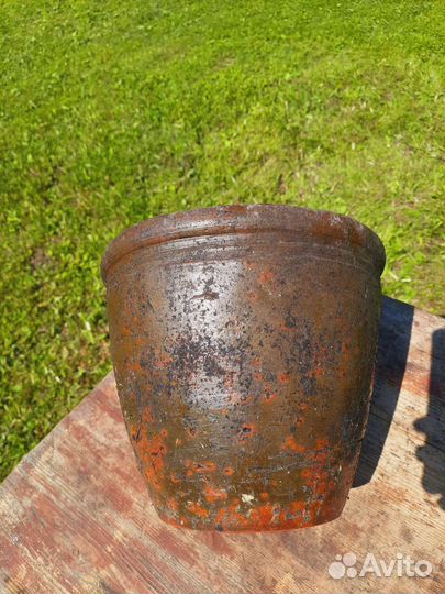 Глиняная Корчага Горшок Для Хранения Пищи 19в