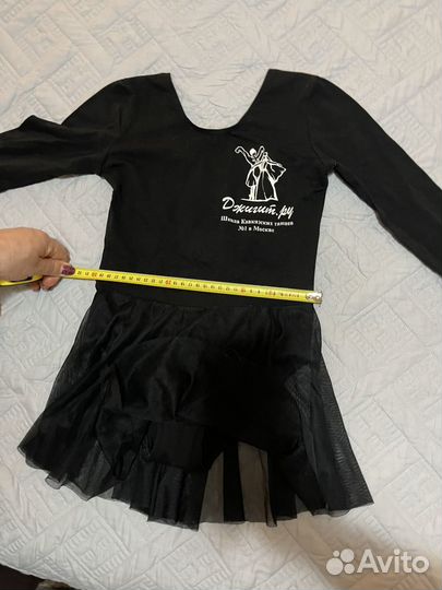 Купальник для танцев черный