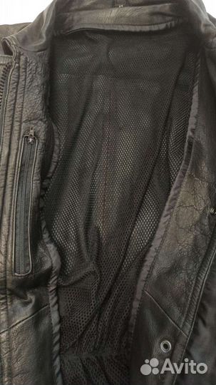 Мотокуртка кожаная, 48