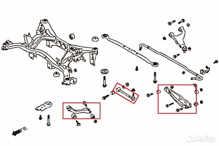 Subaru forester комплект регулируемых рычагов