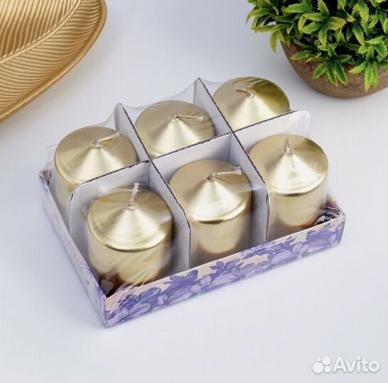 Набор свечей из 6 шт