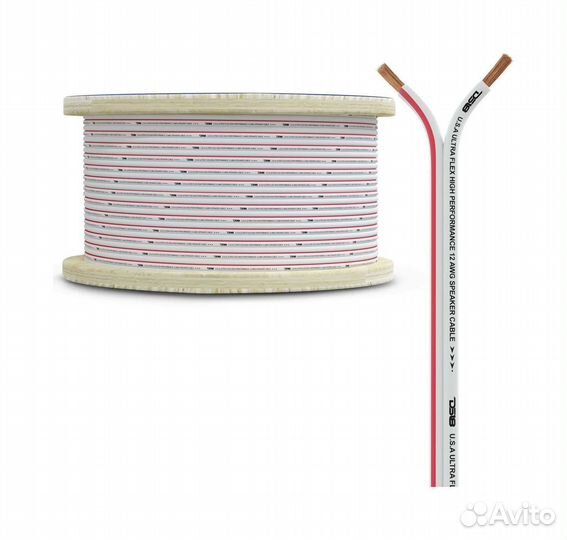 Акустический провод из 100% меди для морского применения 16-GA 45 м. красный mofc16GA150SW, DS18