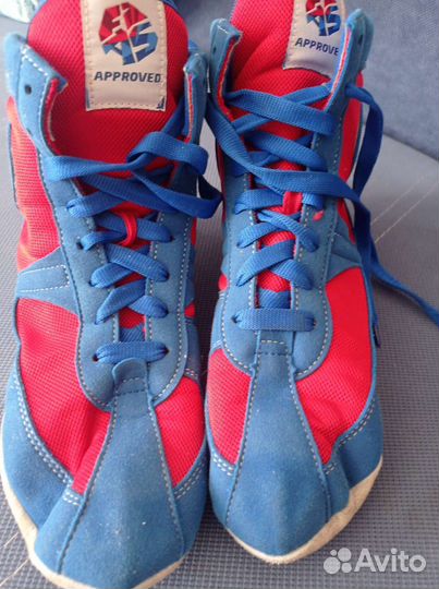 Борцовки синие Approved