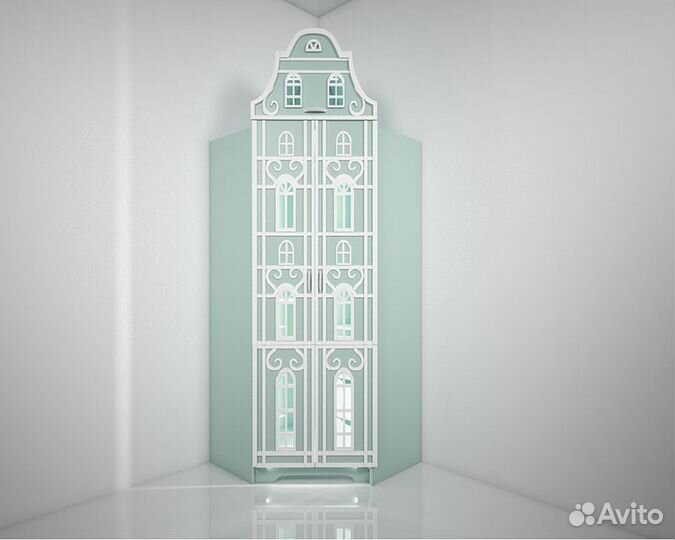 Детский угловой шкаф Версаль в детскую комнату Д15