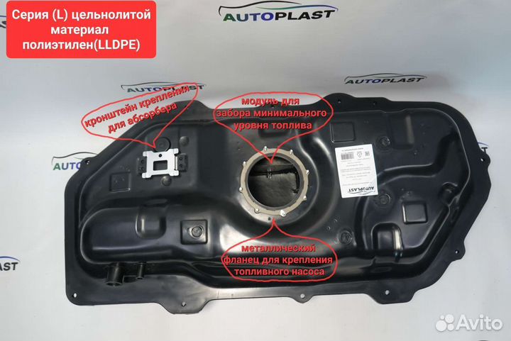 Топливный бак Hyundai Getz