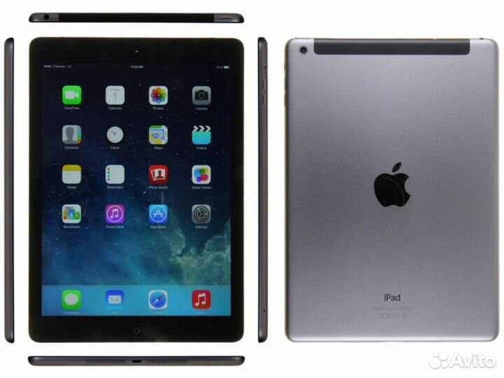 Планшет iPad 64гб + sim, серый 9.7