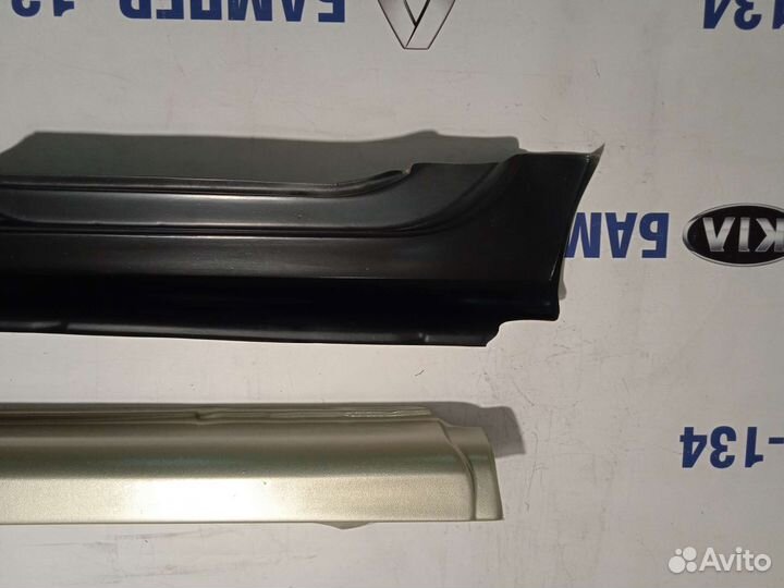 Накладки на пороги Лада Калина 1 Дыня-502