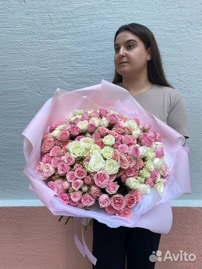 Розы цветы букеты 25 31 51 101 201 301 опт