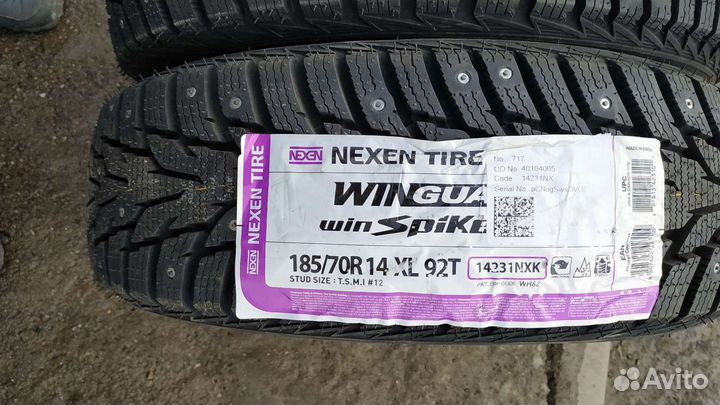 Новые 2 зимние шины 185/70/R14 (Made in Korea )