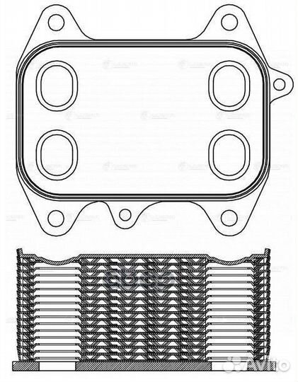 Радиатор масляный VAG Q3/Q5 08- / yeti 09- / AM