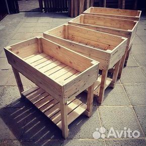 Цветник деревянный