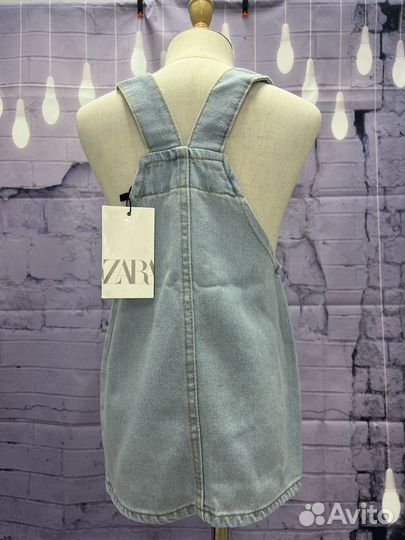 Джинсовый сарафан zara
