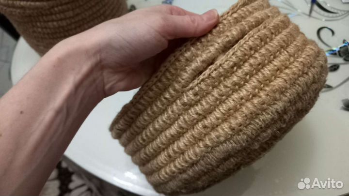 Корзины из джутового каната