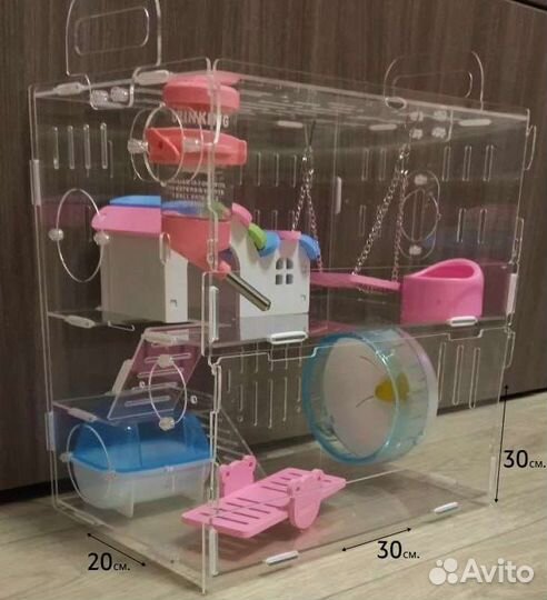 Клетка для хомяка двухэтажная,шар для хомяка