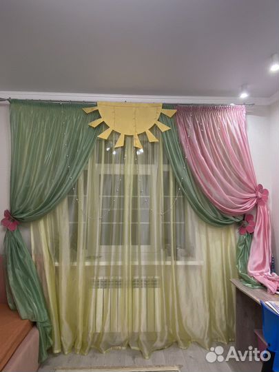 Шторы с покрывалом