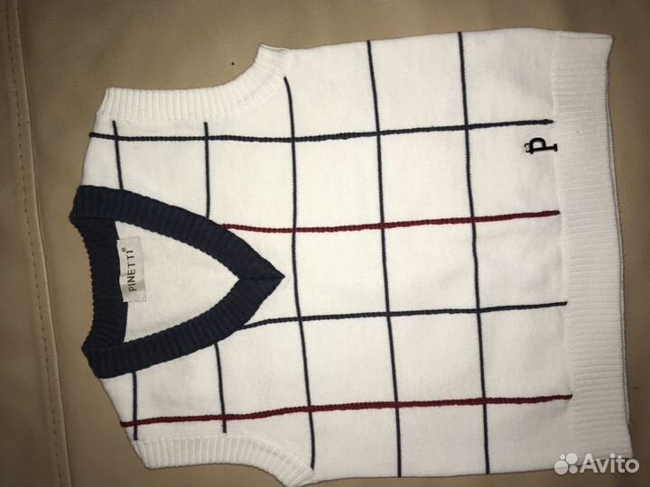 Нарядный комплект рубашка брюки жилет 104