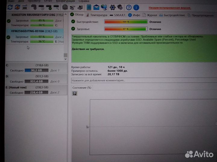 Жесткий диск 128/256/500/1000