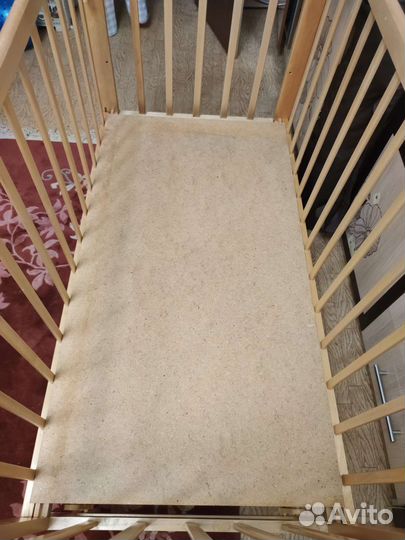 Кровать детская с маятником и ящиком