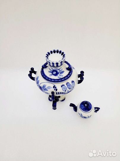 Самовар сувенирный Гжель (#952)