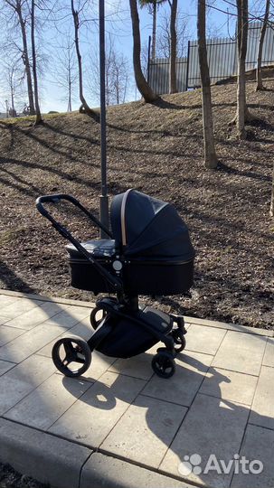 Коляска 3в 1 из эко кожи