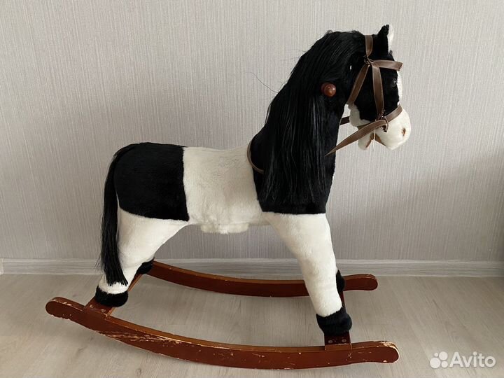 Лошадка качалка деревянная