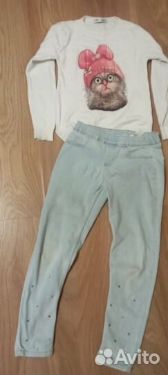 Большой пакет вещей для девочки 116-128