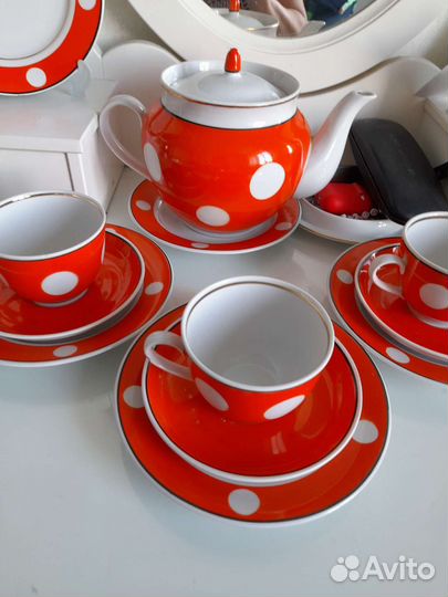 Сервиз чайный новый Тернополь фарфор винтаж