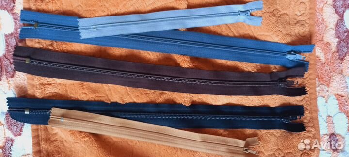 Молнии для одежды, резинка, ткань, пряжа (пакетом)